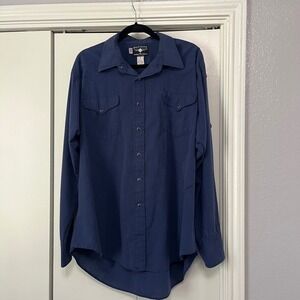 Flying B Ranchwear Men's Classic Fit Western Snap Button Long Sleeve Shirt‎ XL